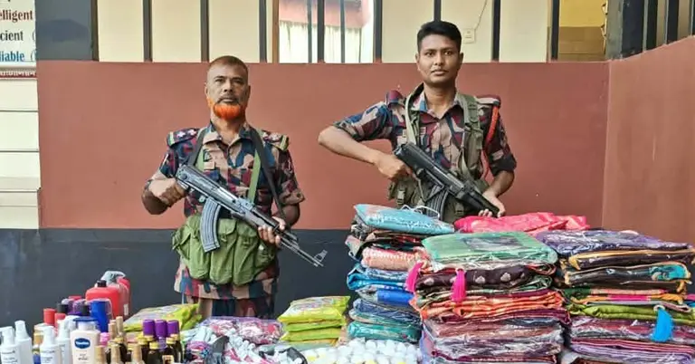 যশোর সীমান্তে চোরাচালানি পণ্য জব্দ